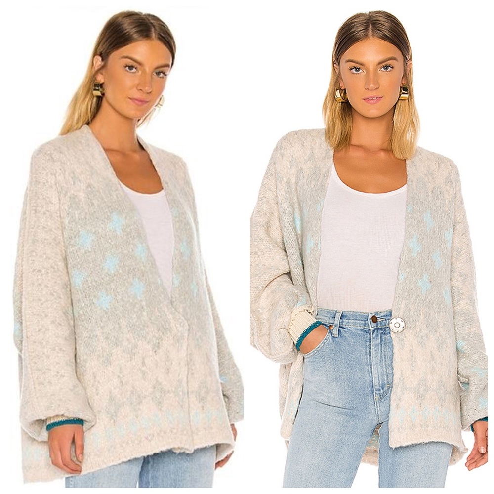 Free people NWT women’s winter wonderland cardigan